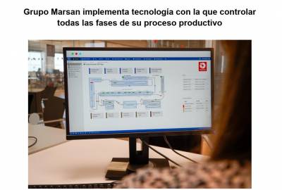 Tecnología MES para el control del proceso productivo de Grupo Marsan
